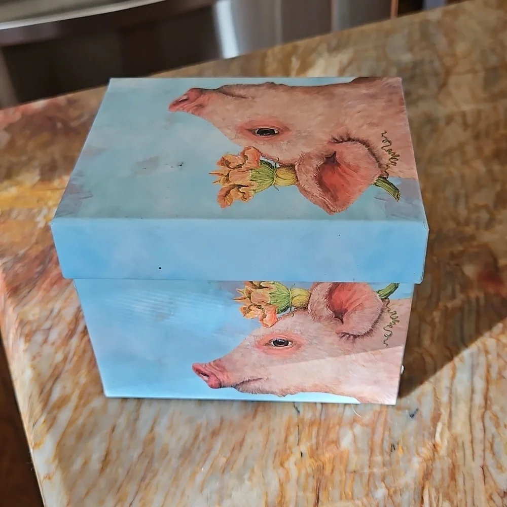 Whimsical Pig Design Box